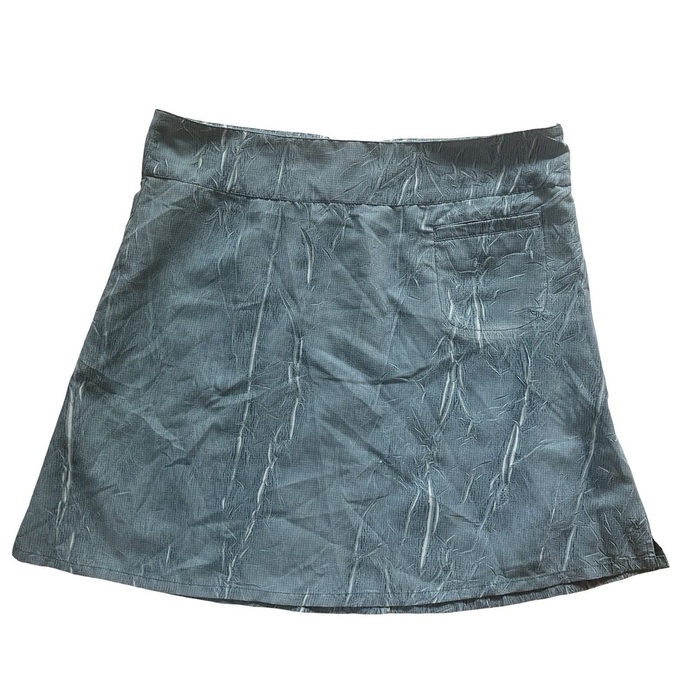 Kavu Women's Size 10 Skirt Short Blue Athletic Side Zip Lightweight Pockets